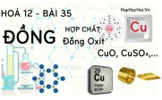 Tính chất hoá học của Đồng (Cu), Đồng oxit và hợp chất của Đồng -  hoá 12 bài 35